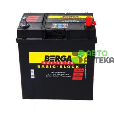 Автомобильный аккумулятор BERGA Basic Block 6СТ-45Ah АзЕ ASIA 330A (EN) ТК 545155033
