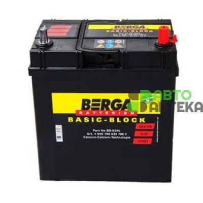 Автомобильный аккумулятор BERGA Basic Block 6СТ-35Ah АзЕ ASIA 300A (EN) ТК 535118030