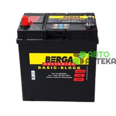 Автомобильный аккумулятор BERGA Basic Block 6СТ-35Ah Аз ASIA 300A (EN) ТК 535119030