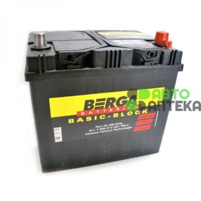 Автомобильный аккумулятор BERGA Basic Block 6СТ-60Ah АзЕ ASIA 510A (EN) 560412051