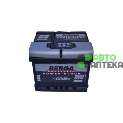 Автомобильный аккумулятор BERGA Power Block 6СТ-44Ah АзЕ 440A (EN) 544402044