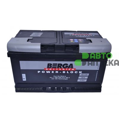 Автомобильный аккумулятор BERGA Power Block 6СТ-80Ah АзЕ 740A (EN) 580406074