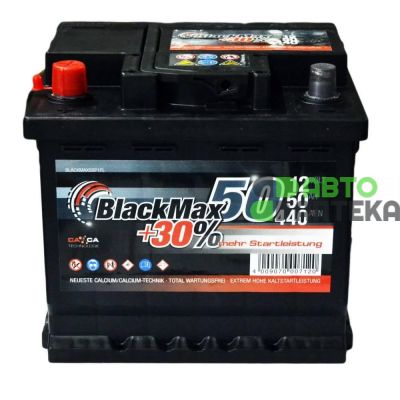 Автомобильный аккумулятор BlackMax 6СТ-50Ah Аз 440A (EN) B3003
