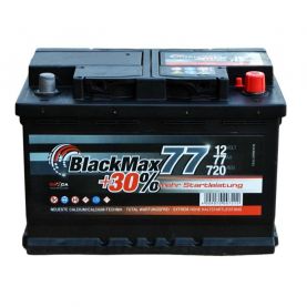 Автомобильный аккумулятор BlackMax 6СТ-77Ah АзЕ 720A (EN) B5008