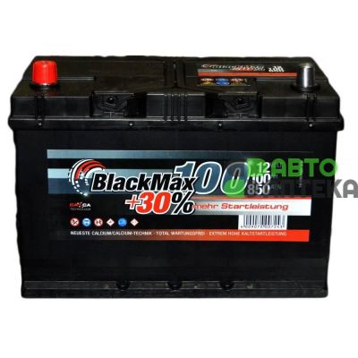 Автомобильный аккумулятор BlackMax 6СТ-100Ah Аз ASIA 850A (EN) B4029