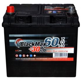 Автомобильный аккумулятор BlackMax 6СТ-60Ah Аз ASIA 540A (EN) B4025