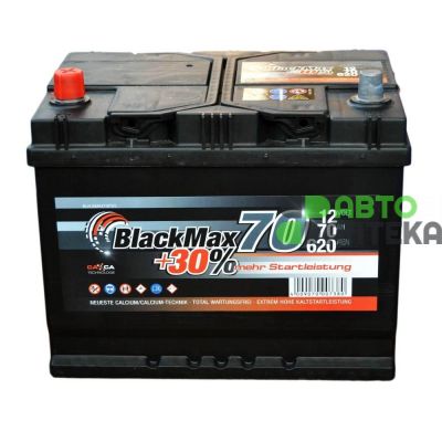 Автомобильный аккумулятор BlackMax 6СТ-70Ah Аз ASIA 620A (EN) B4027