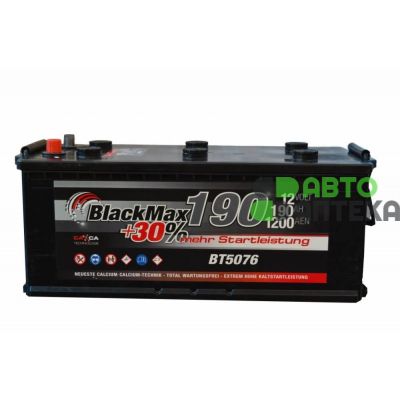 Автомобильный аккумулятор BlackMax 6СТ-190Ah АзЕ 1200A (EN) BТ5076