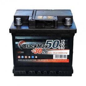 Автомобильный аккумулятор BlackMax 6СТ-50Ah АзЕ 440A (EN) B3002