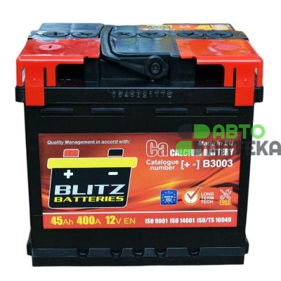 Автомобільний акумулятор BLITZ BATTERIES 6СТ-45Ah Аз 400A (EN) B3003