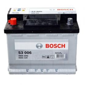 Автомобильный аккумулятор BOSCH S3006 6СТ-56Ah Аз(480A (EN) 0092S30060