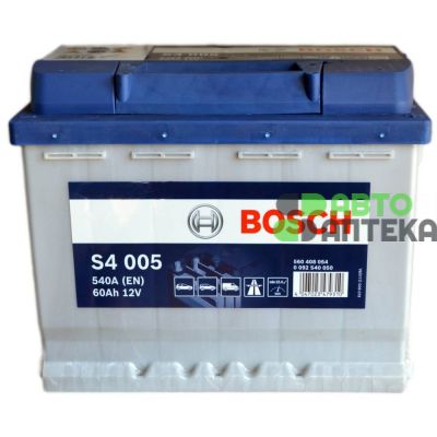 Автомобильный аккумулятор BOSCH S4005 6СТ-60Ah АзЕ 540A (EN) 0092S40050