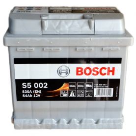 Автомобільний акумулятор BOSCH S5002 6СТ-54Ah АзЕ 530A (EN) 0092S50020