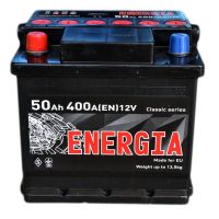 Автомобильный аккумулятор ENERGIA 6СТ-50Ah Аз 400A (EN)