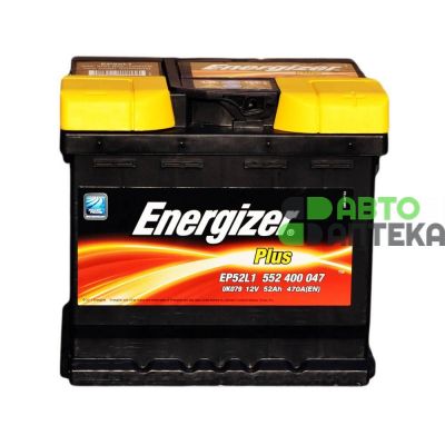 Автомобильный аккумулятор Energizer Plus 6СТ-52Ah АзЕ 470A (EN) 552400047