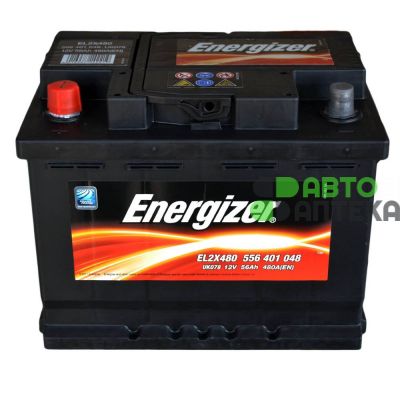 Автомобильный аккумулятор Energizer 6СТ-56Ah Аз 480A (EN) 556401048