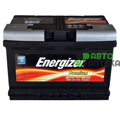 Автомобильный аккумулятор Energizer Premium 6СТ-77Ah АзЕ 780A (EN) 577400078