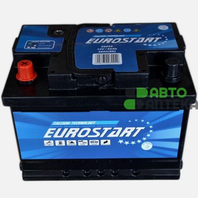 Автомобільний акумулятор EUROSTART 6СТ-60Ah Аз 560A (EN)