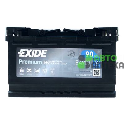 Автомобільний акумулятор EXIDE Premium Carbon Boost 2.0 6СТ-90Ah АзЕ 720A (EN) EA900