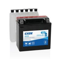 Мото акумулятор EXIDE AGM 6СТ-12Ah Аз 12В 200А (EN) ETX14-BS