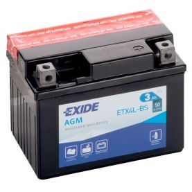 Мото акумулятор EXIDE AGM 6СТ-3Ah АзЕ 12В 50А (EN) ETX4L-BS
