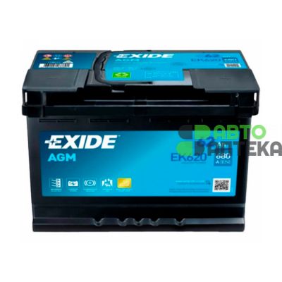 Автомобільний акумулятор EXIDE START-STOP AGM 6СТ-62Ah АзЕ 680А (EN)  EK620