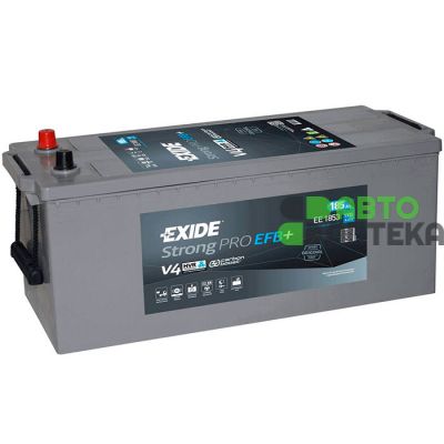 Автомобильный аккумулятор EXIDE STRONG PRO PLUS EFB 6СТ 185Ah Аз 1100А (EN)  EE1853