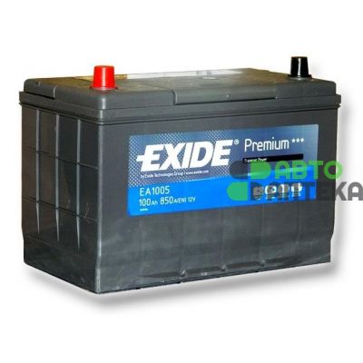 Автомобильный аккумулятор EXIDE Premium 6СТ-100Ah Аз ASIA 850A (EN) EA1005