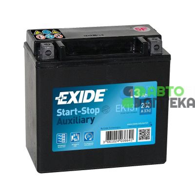 Мото акумулятор EXIDE Start-Stop Auxiliary 6СТ-13Ah Аз 12В 200А (EN) EK131