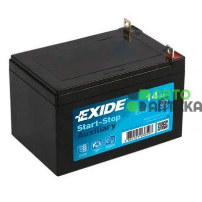 Мото акумулятор EXIDE Start-Stop Auxiliary 6СТ-14Ah Аз 12В 80А (EN) EK143