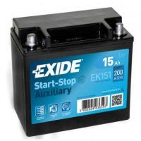 Мото аккумулятор EXIDE Start-Stop Auxiliary 6СТ-15Ah Аз 12В 200А (EN) EK151