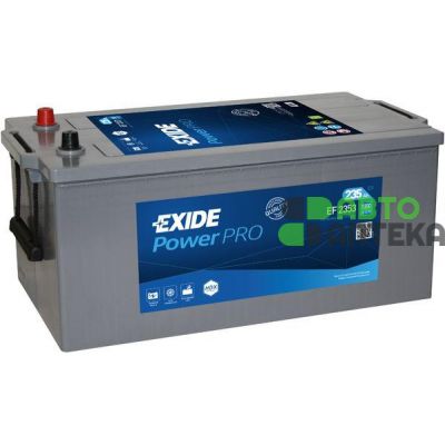 Автомобильный аккумулятор EXIDE Power PRO 6СТ-235Ah Аз 1300A (EN) EF2353