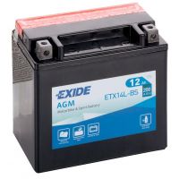 Мото аккумулятор EXIDE AGM 6СТ-12Ah АзЕ 12В 200А (EN) ETX14L-BS