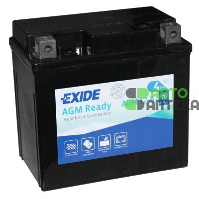 Мото аккумулятор EXIDE Ready AGM 6СТ-4Ah АзЕ 12В 70А (EN) AGM12-5
