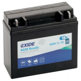 Мото аккумулятор EXIDE Ready AGM 6СТ-18Ah АзЕ 12В 250А (EN) AGM12-18