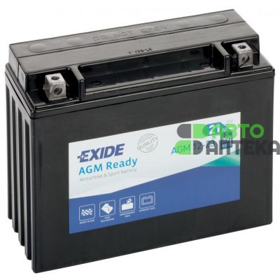 Мото аккумулятор EXIDE Ready AGM 6СТ-21Ah АзЕ 12В 350А (EN) AGM12-23