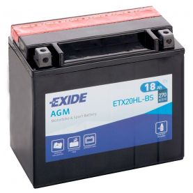 Мото аккумулятор EXIDE AGM 6СТ-18Ah АзЕ 12В 270А (EN) ETX20HL-BS