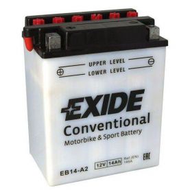 Мото акумулятор EXIDE CONVENTIONAL 6СТ-14Ah Аз 12В 145А (EN) EB14-A2