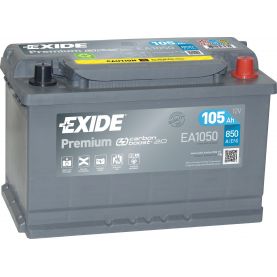 Автомобильный аккумулятор EXIDE Premium Carbon Boost 2.0 6СТ-105Ah АзЕ 850A (EN) EA1050