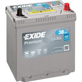 Автомобильный аккумулятор EXIDE Premium 6СТ-38Ah АзЕ ASIA 300A (EN) EA386