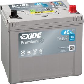 Автомобильный аккумулятор EXIDE Premium 6СТ-65Ah АзЕ ASIA 580A (EN) EA654
