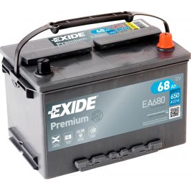 Автомобильный аккумулятор EXIDE Premium 6СТ-68Ah АзЕ ASIA 650A (EN) EA680