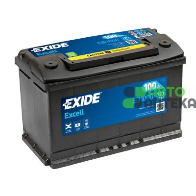 Автомобильный аккумулятор EXIDE Excell 6СТ-100Ah АзЕ 720A (EN) EB1000