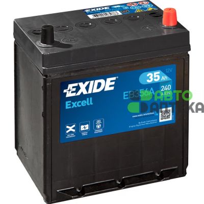 Автомобильный аккумулятор EXIDE Excell 6СТ-35Ah АзЕ ASIA 240A (EN) EB356A