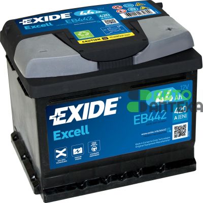 Автомобильный аккумулятор EXIDE Excell 6СТ-44Ah АзЕ 420A (EN) EB442