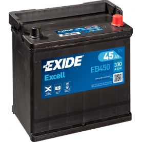 Автомобильный аккумулятор EXIDE Excell 6СТ-45Ah АзЕ ASIA 330A (EN) EB450