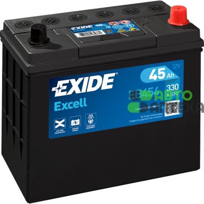 Автомобильный аккумулятор EXIDE Excell 6СТ-45Ah АзЕ ASIA 330A (EN) EB454