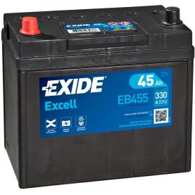Автомобільний акумулятор EXIDE Excell 6СТ-45Ah Аз ASIA 330A (EN) EB455
