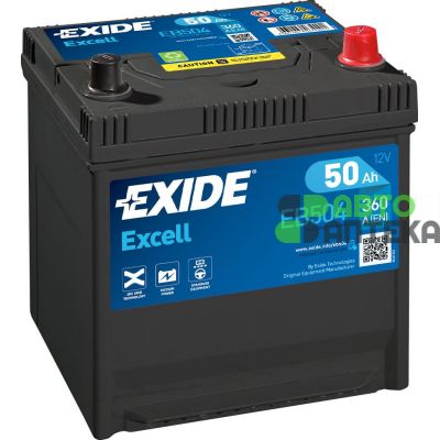 Автомобільний акумулятор EXIDE Excell 6СТ-50Ah АзЕ ASIA 360A (EN) EB501