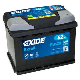 Автомобільний акумулятор EXIDE Excell 6СТ-62Ah АзЕ 540A (EN) EB620